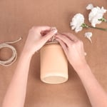 convierte tus botes de cristal de marcilla soluble creme express en originales mini jarrones 3