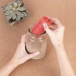 marcilla tendencia diy convierte tus frascos de cristal marcilla soluble creme express en romanticos portavelas 3