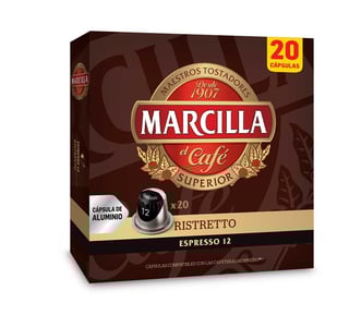 marcilla capsulas ristretto 20 capsulas