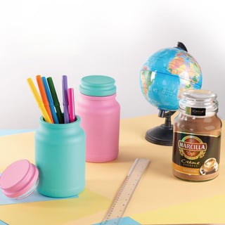 marcilla tendencias diy tres sencillos pasos para reciclar tus botes de cristal de marcilla soluble creme express y convertirlos en lapiceros de colores