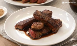 marcilla tendencias sabor lomo de buey banado en una deliciosa salsa de cafe